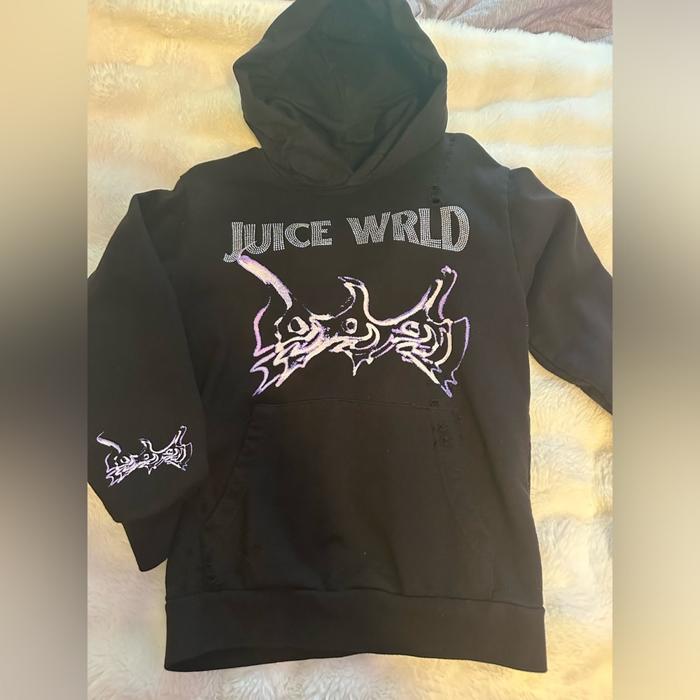 Juice Wrld Rhinestone Hoodie
